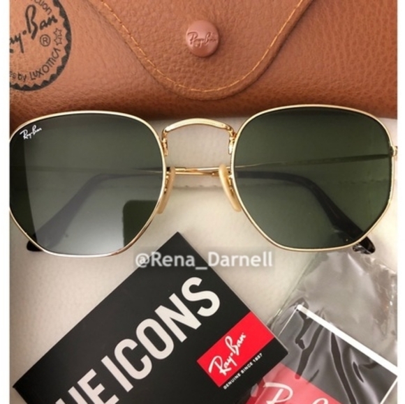 RayBan Hexagonal RB3548N Green Lenses New - Picture 4 of 13